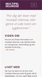 Mobile Screenshot of multipelsklerose.dk